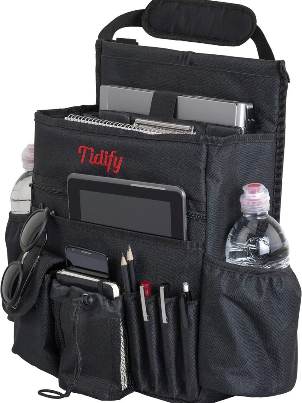 Car Front Seat Organizer [2025 UPDATED] with Dedicated Tablet and Laptop Storage